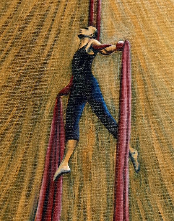 Yves sur son ruban rouge (détailes) 