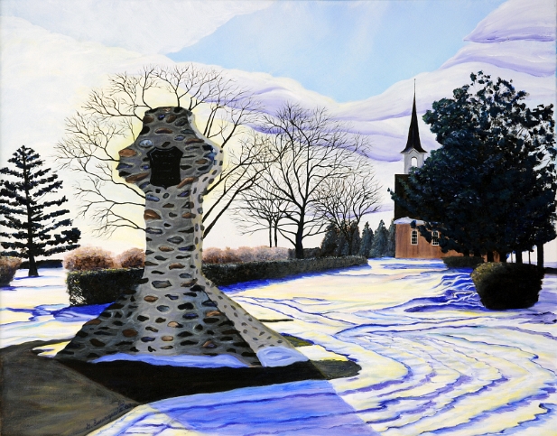 Grand-Pré en hiver 2007 22x28