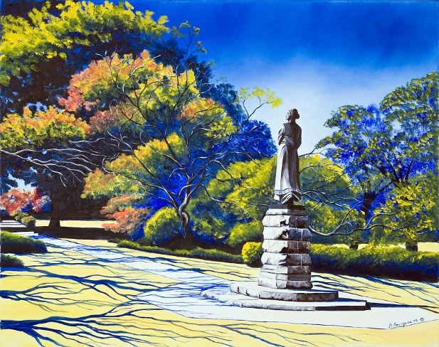 Évangéline accueille la lumière 2006 22x28