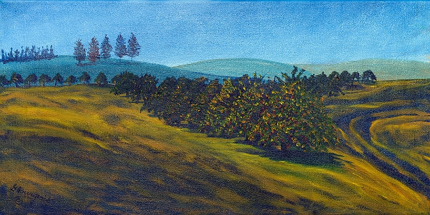 Chemin à l'automne au Verger Belliveau