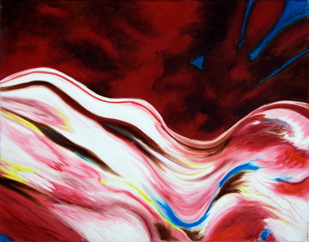 Mouvement rouge et blanc