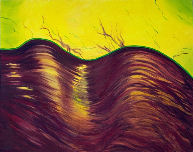 Mouvement brun et jaune