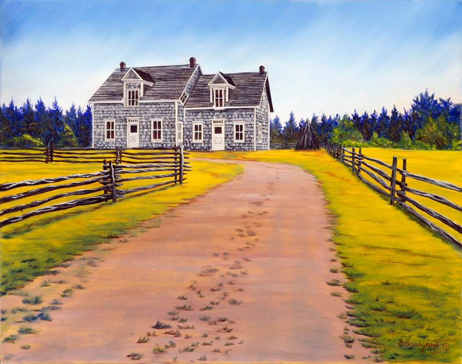 Vers la ferme Chiasson Renaissance 2011-2012. Huile sur toile.
