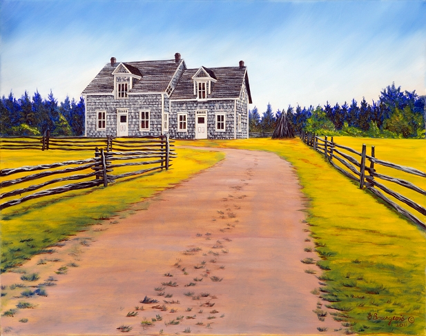 Vers la ferme Chiasson Renaissance 2011-2012. Huile sur toile.