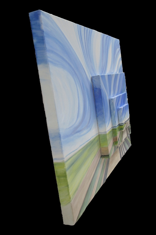 L'espace dégage un bleu hallucinant (vue de côté) 