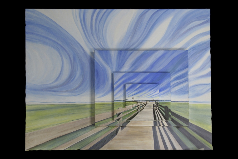 L'espace dégage un bleu hallucinant 