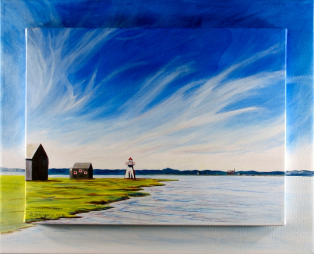Le phare sous un ciel affolé