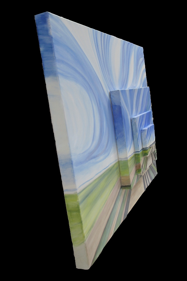 L'espace dégage un bleu hallucinant (vue de côté)
