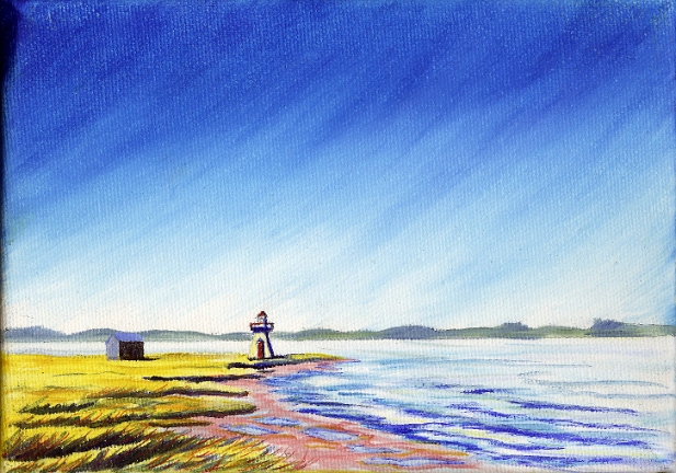 Pays avec plage et marée basse