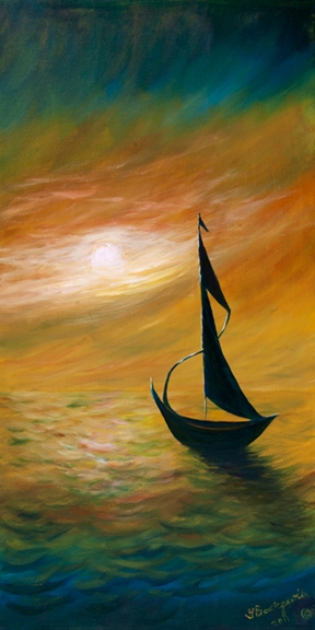 Le voilier à Anna  12x24 