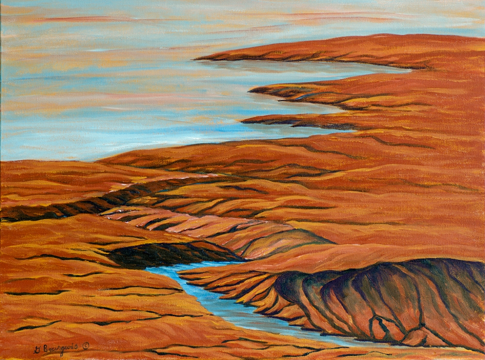 Petitcodiac, rivière rouge  18x24 