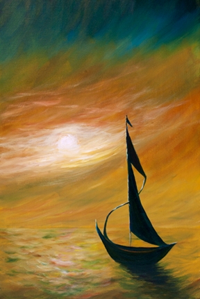 Le voilier à Anna 12x24