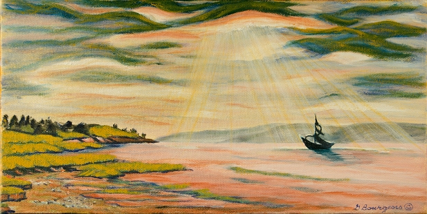 Le voilier à Anna à Belliveau Village 6x12 2012
