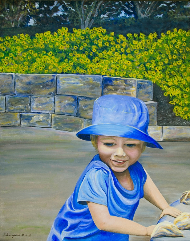 Mathis joue avec des roches 22x28 2012