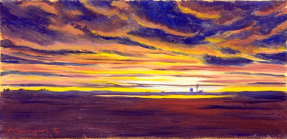 Coucher de soleil à Moncton 