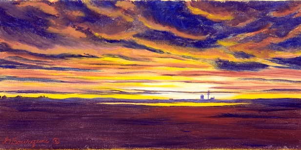 Coucher de soleil à Moncton